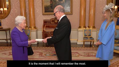 Ambassador Johnson Presents His Credentials To Her Majesty Queen