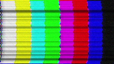 Tv Interference Vintage Color Bars Smpte 1080p Tv Interference