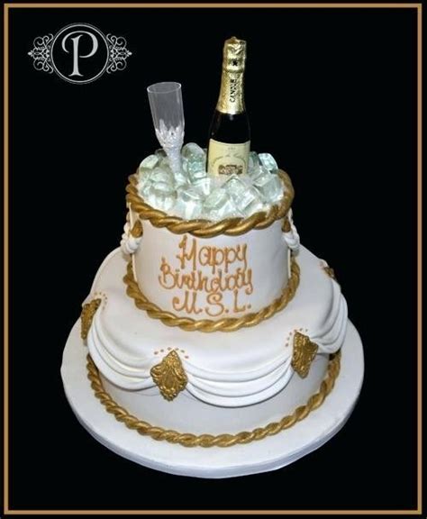 Champagne Cake Elegant Birthday Cakes 50th Birthday Cake For Women