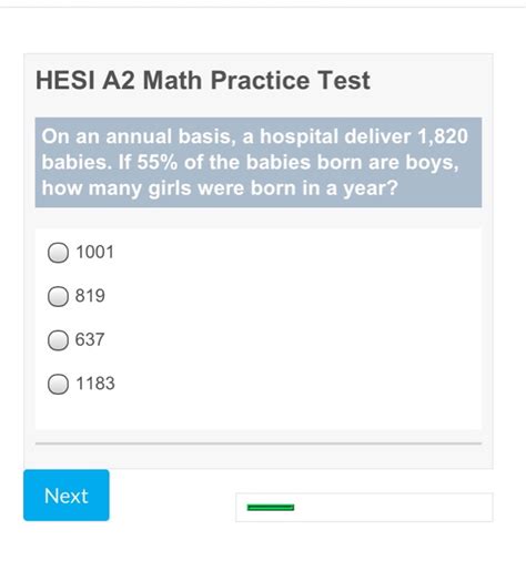 Solved Hesi A2 Math Practice Test On An Annual Basis A