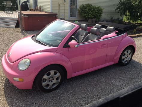 Pink Convertible Volkswagen Beetle Mine Kever Cabrio Volkswagen