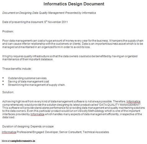Technical Design Document Template Example