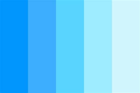 Shades Of Sky Blue Color Palette