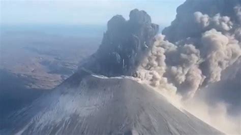 Russia Volcano Karymsky Spews Out Five Kilometre Column Of Ash Video