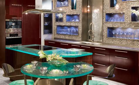 Glass Kitchen Countertops By Thinkglass Idesignarch Interior Design
