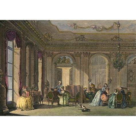 French Salon 18th Centuryna French Salon During The Reign Of Louis Xvi