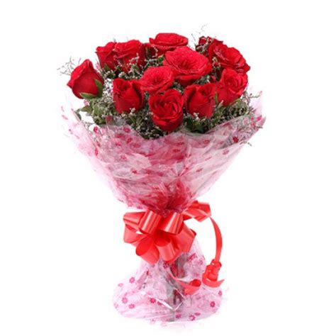 Truly original gifts · fresh flower guarantee · 24/7 customer service 001 A Beautiful 10 Red Roses Bunch - J K Florist