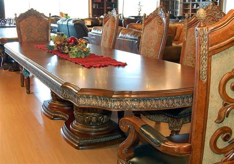 Plus futon sofa beds and thai silk cushions. 11 Piece Ornate Carved Dining Table Chair Sideboard and ...