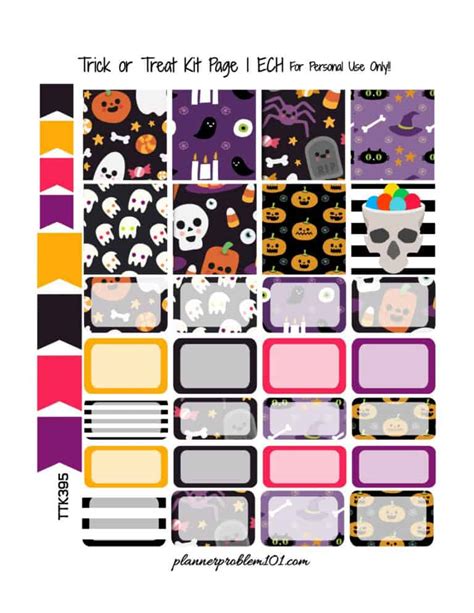 17 Free Halloween Planner Stickers Lovely Planner