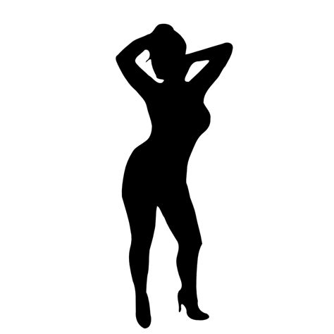 Curvy Woman Silhouette Clipart Best