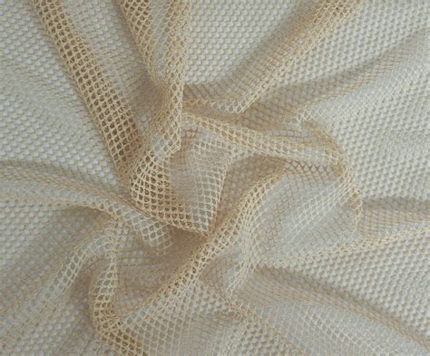 Nude Skin Tone Fishnet Knit Fabric By The Yard And Wholesale Los Angeles