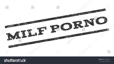 Milf Porno Watermark Stamp Text Caption Stock Vector