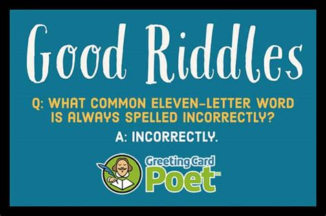 Good Riddles With Answers To Stump Your Friends Greeting