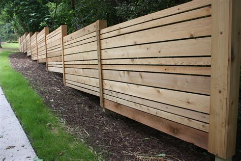 Horizontal Wood Slat Fence Ideas Glennis Sierra