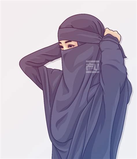 Para perempuan muslimah yang memakai cadar akan lebih dihargai oleh semua orang. Gambar Sedih Kartun Muslimah - kata kata status wa
