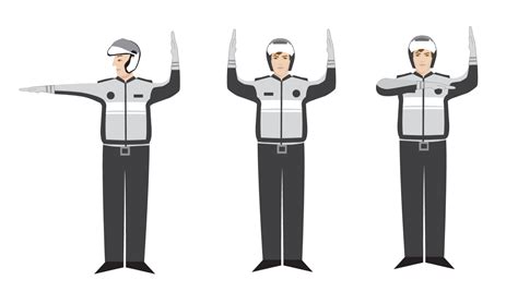 Traffic Officer Hand Signals