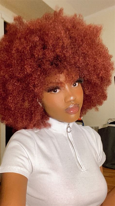 Red Afro Hair Ginger Hair Color Hair Color For Black Hair Hair