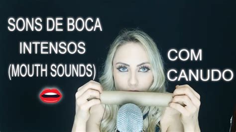 asmr sons de boca mouth sounds com canudo 👄 youtube