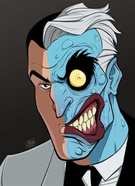 Two Face Mike Luustad Batman The Animated Series Two Face Batman
