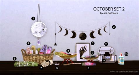 Ars Botanica — October Set 2 Dropbox Download Hanging Moon With The
