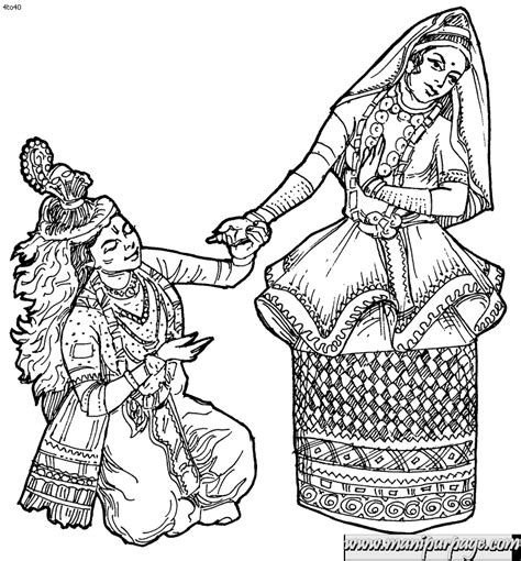 Manipuri Dance Sketch