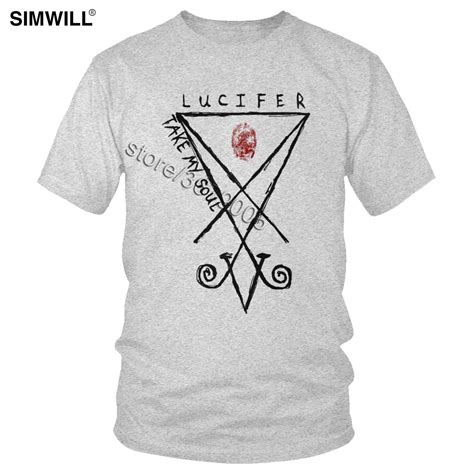 Brand Design Lucifer Morningstar Tshirt Fashion Satan Devil Take My
