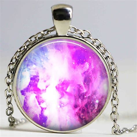 Nebula Necklace Galaxy Universe Necklace Glass Orion Geekery Geek