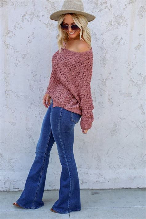 Willow Sweater Final With Images Flare Jeans Outfit