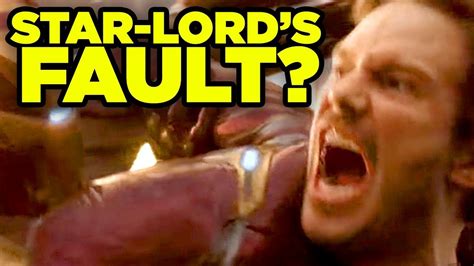Avengers Infinity War Star Lords Fault Nerdtalk Youtube