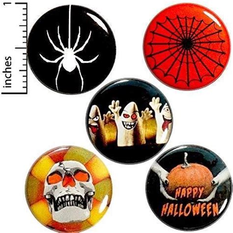 All Designs © Outerspacebacon Ebay Halloween Buttons Ghost Party