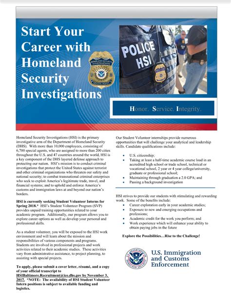 CCJS Undergrad Blog Homeland Security Investigations HSI Internship