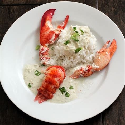 Ginataang Lobster Coconut Oil Poached Lobster Tails In Sous Vide With