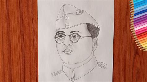 How To Draw Netaji Subhash Chandra Bose Netaji Drawing Subhash Chandra Bose Drawing YouTube