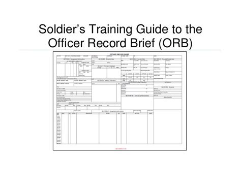 Army Enlisted Record Brief Silkpoliz