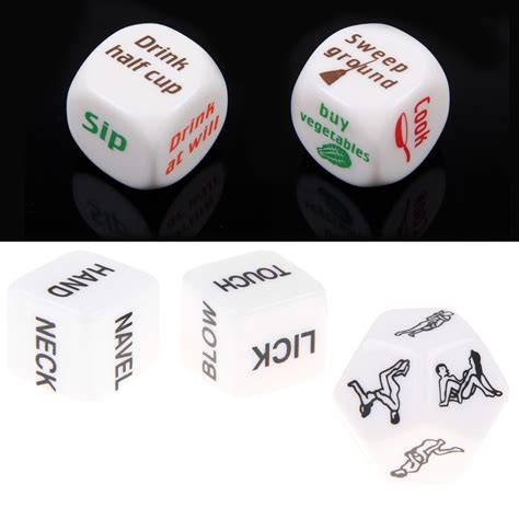 Funny Couples Housework 12 Sides Sex Dice Game Toy Fun Bachelor Adult