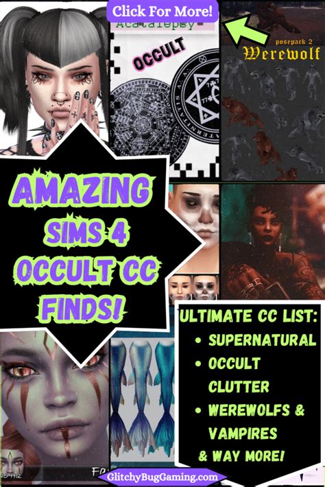 27 Sims 4 Occult Cc 2023 Full Of Fantasy Cc And Supernatural Cc