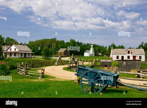 The Historical Acadian Village New Brunswick Canada Stock Photo Alamy