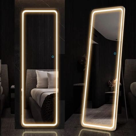 Led Mirror With Stand For Corner Space Amazing Full Led Length Led Mirror Led Shop