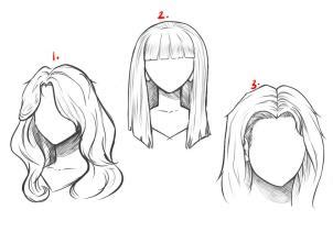 Now let's make the hair more above, you could see basic sketches, with the help of which you can draw absolutely any male and female haircuts. Haare - langes Haar zeichnen lernen schritt für schritt ...