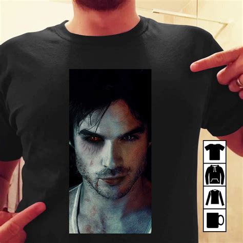 The Vampire Diaries Damon Salvatore T Shirt For And Wome Teevimy