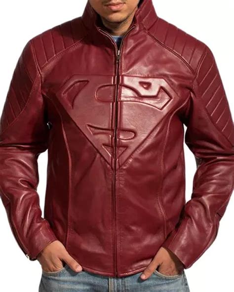 Smallville Red Leather Jacket Tom Welling Jacket Leather