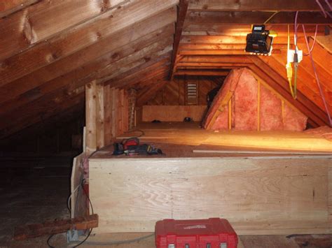 Home Pride Contracting Installing Plywood In An Attic