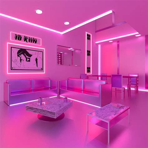 20 Room With Neon Lights