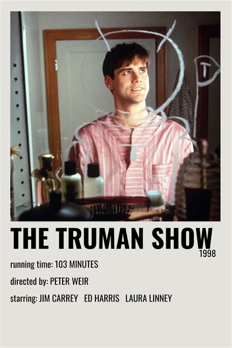 The Truman Show Movie Poster In 2021 The Truman Show Movie Poster