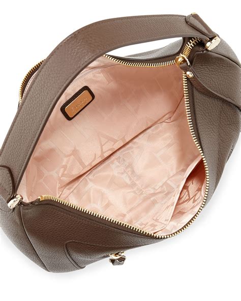 Lyst Furla Ginevra Medium Leather Hobo Bag In Brown