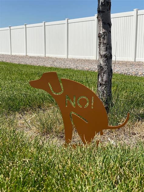 No Dog Poop Yard Sign Etsy