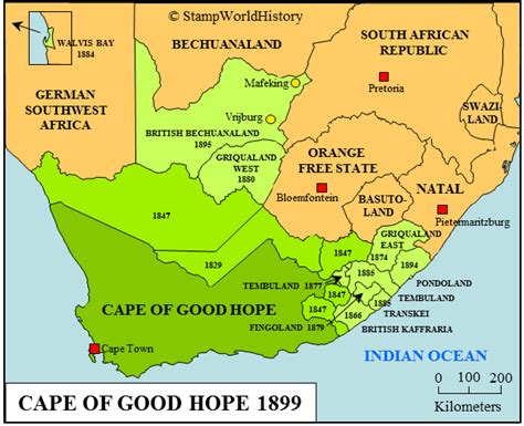 Cape Of Good Hope On World Map World Map