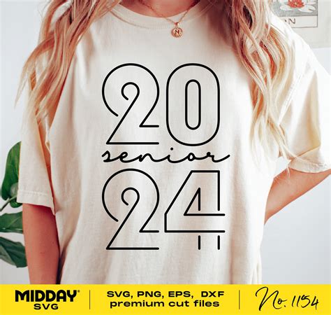 Senior 2024 Svg Png Dxf Eps Svg Class Of 2024 Svg Etsy Australia