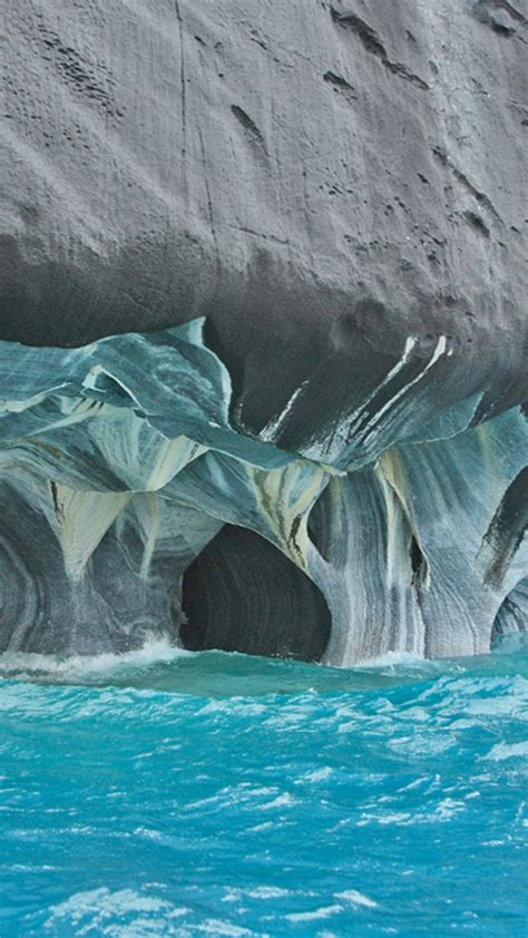 Water Wallpaper Marble Caves Chile Chico Chile Caves Water 98989
