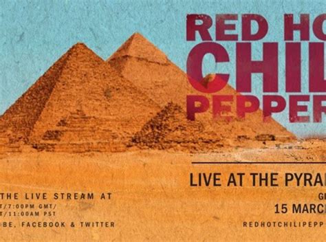 Red Hot Chili Peppers Tap To Stream Live From The Pyramid Of